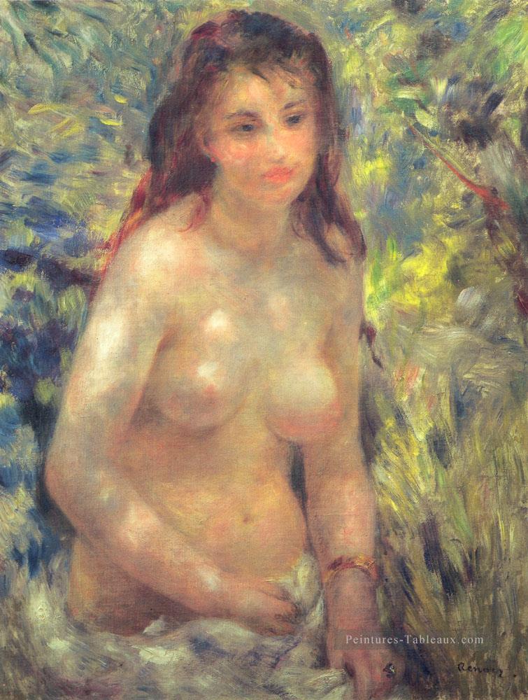 Étude du torse Effet de soleil Pierre Auguste Renoir Peintures à l'huile